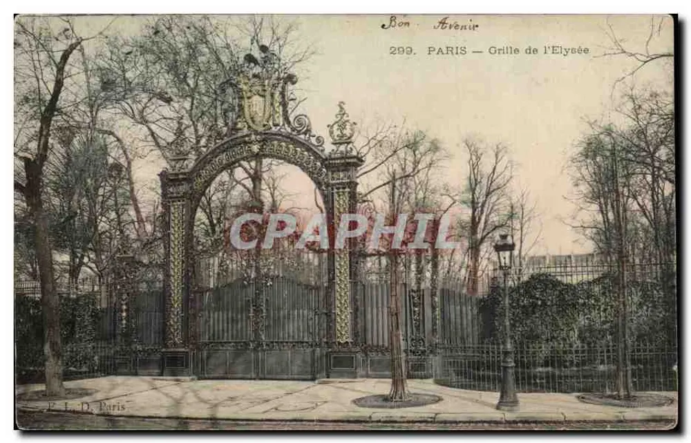 Paris — Grade do Élysée — Bon Avenir, n°299 - Frente
