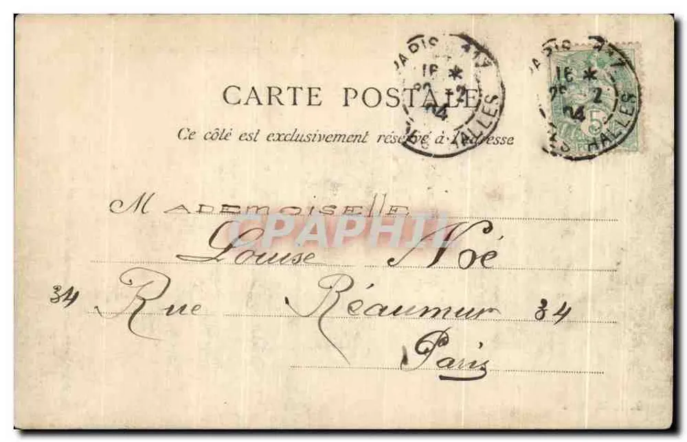 Paris — Grade do Élysée — Bon Avenir, n°299 - Verso
