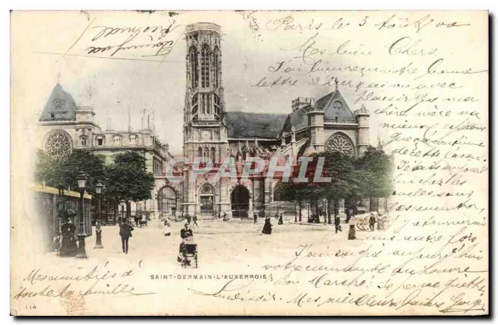 Saint-Germain-l'Auxerrois — Paris — editor anônimo, n° 114 - Frente