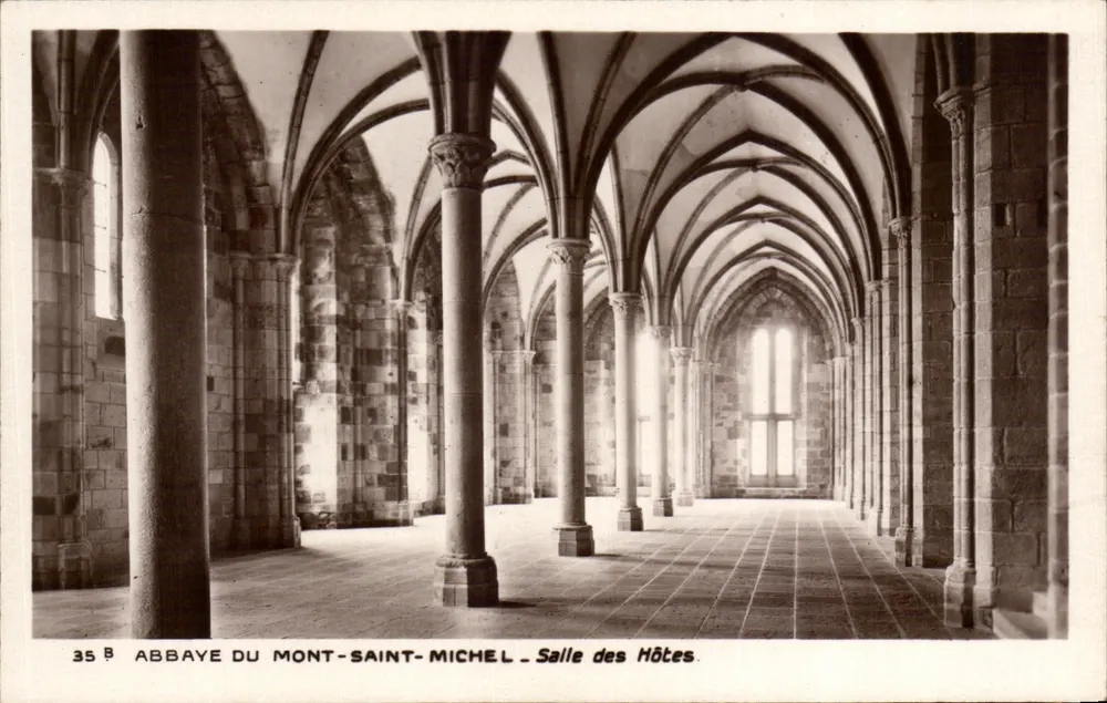 Abtei Mont-Saint-Michel — Saal der Gäste — Verleger der historischen Denkmäler - Vorderseite