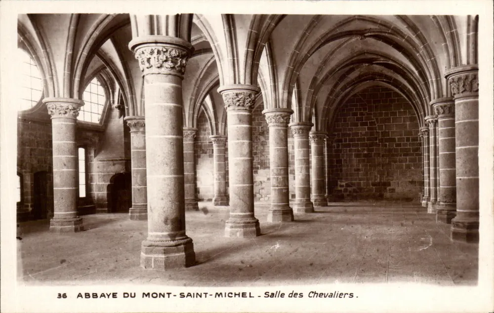 Abtei Mont-Saint-Michel — Saal der Ritter — Edition Les Monuments Historiques - Vorderseite