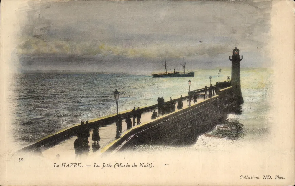 Le Havre — A Pontão (Maré da Noite) — Coleções ND. Fot. - Frente