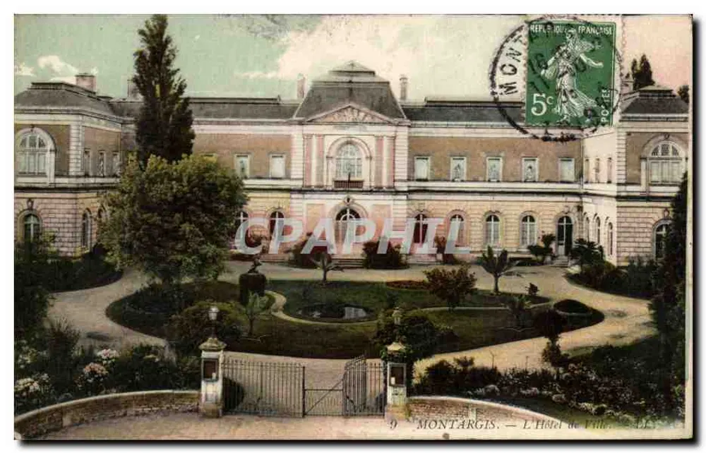 Montargis — O Hotel de Ville — editor desconhecido, n°9 - Frente