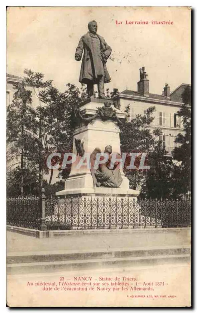 Nancy — Statue von Thiers — La Lorraine illustrée, n°22 - Vorderseite
