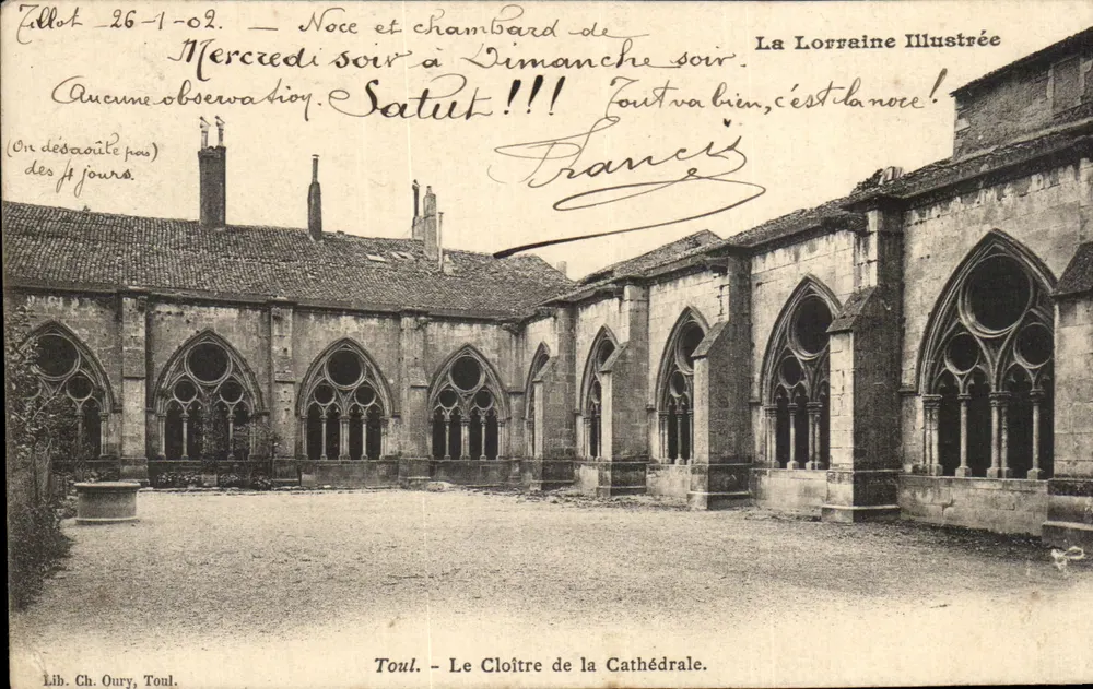 Toul - O Claustro da Catedral — La Lorraine Illustrée, n° 40 - Frente