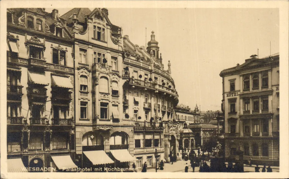 Wesbaden. Palasthotel mit Kochbrunnen — editor não visível, número de série não visível - Frente