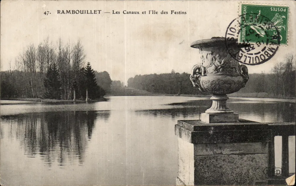 Rambouillet — Die Kanäle und die Insel der Feste — Unbekannter Verleger, Nr. 47 - Vorderseite