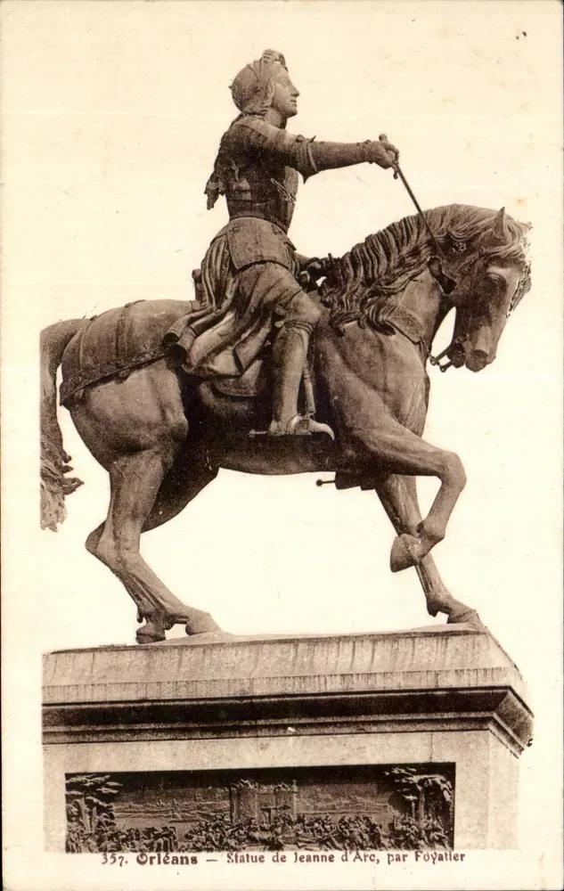Orléans — Statue der Jeanne d'Arc, von Foyatier — Nr. 337 - Vorderseite