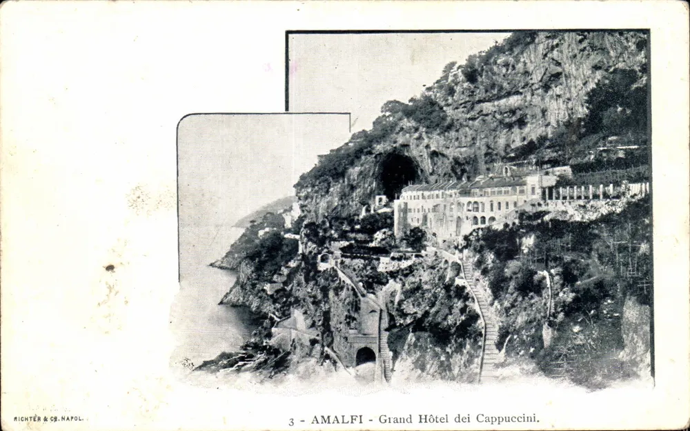 Amalfi - Grand Hotel dei Cappuccini — editor Richter & Cie, Nápoles, n.º 3 - Anverso
