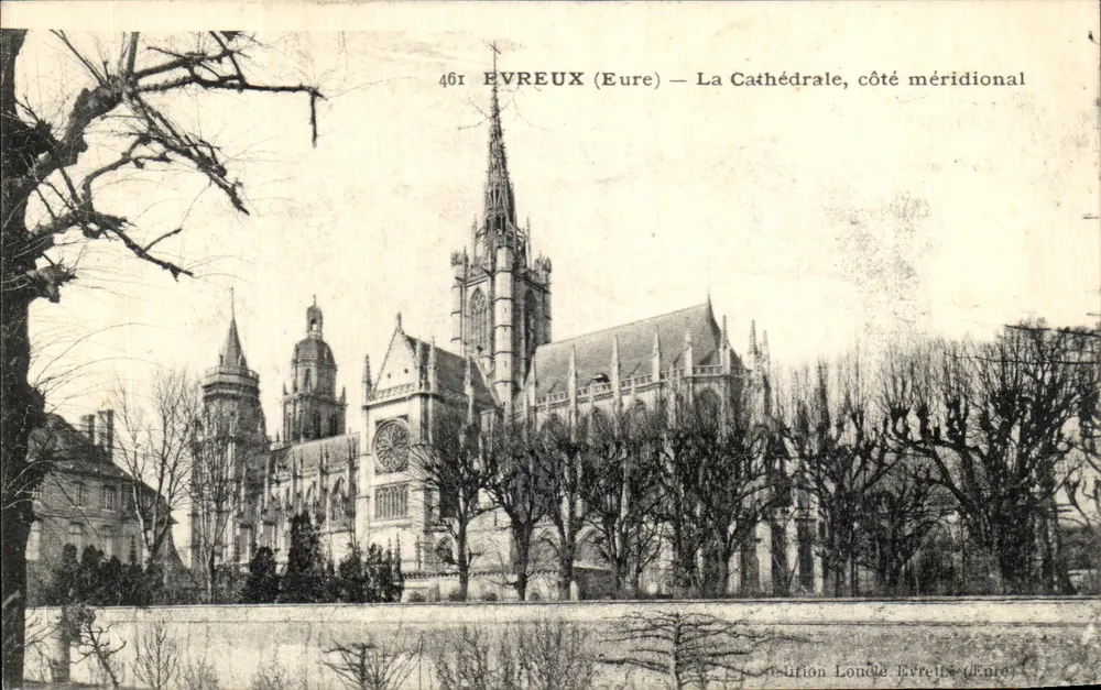 Evreux (Eure) — La Catedral, lado meridional — Edición Londe Evreux (Eure) n°461 - Anverso