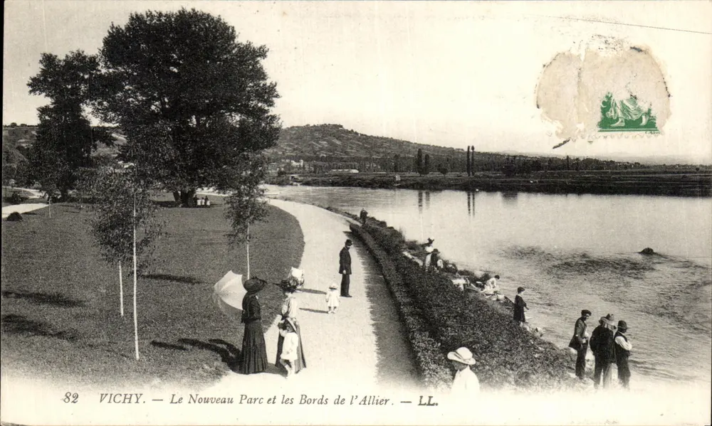 Vichy — Der Neue Park und die Ufer der Allier — LL. - Vorderseite