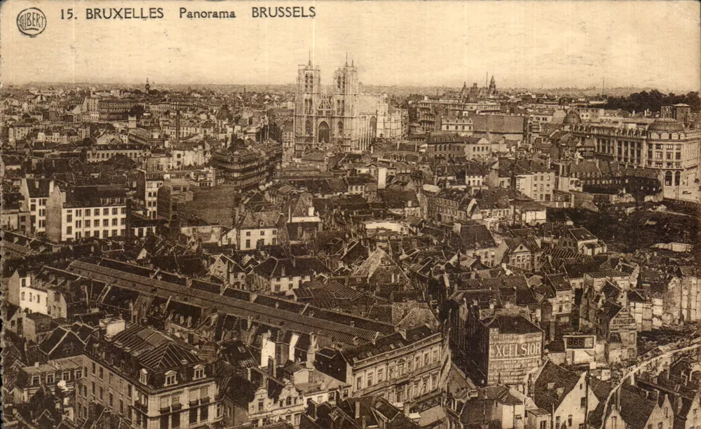 Bruxelas - Panorama - Editor Alibert, n°15 - Frente