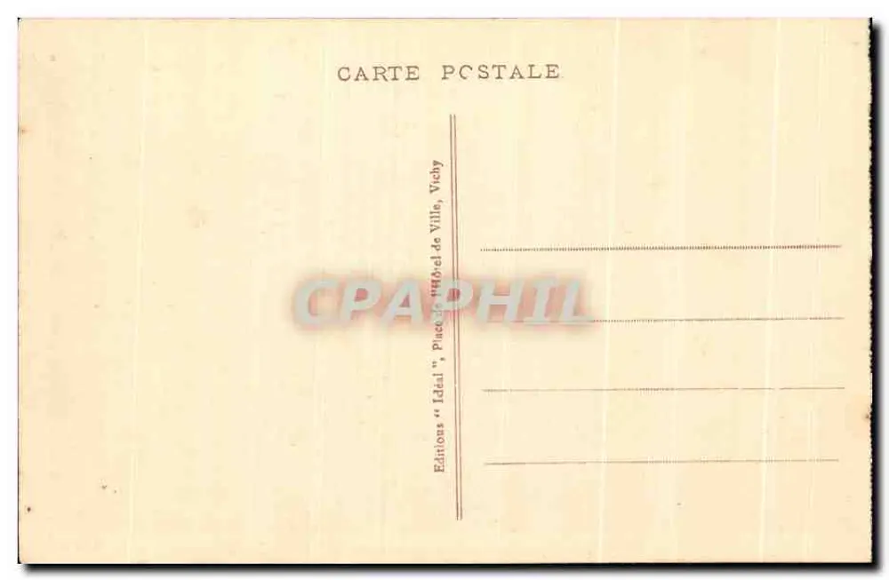 Die Auvergne Malerisch — Panorama des MONT-DORE — Éditions "Idéal" Vichy - Rückseite