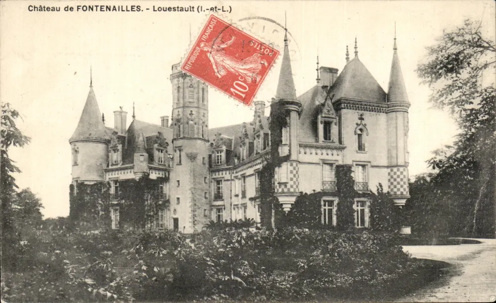 Castello di FONTENAILLES - Louestault (i.-et-L.) - Recto
