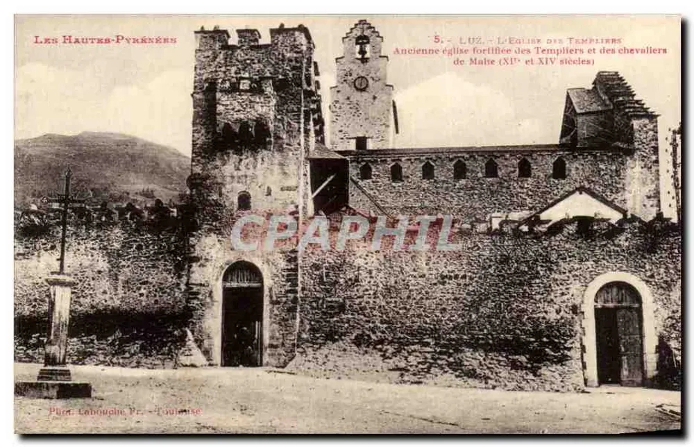 Luz - Die Kirche der Templer und Ritter von Malta (11. und 14. Jahrhundert) — Les Hautes-Pyrénées — Foto. Labouche, Toulouse - Vorderseite