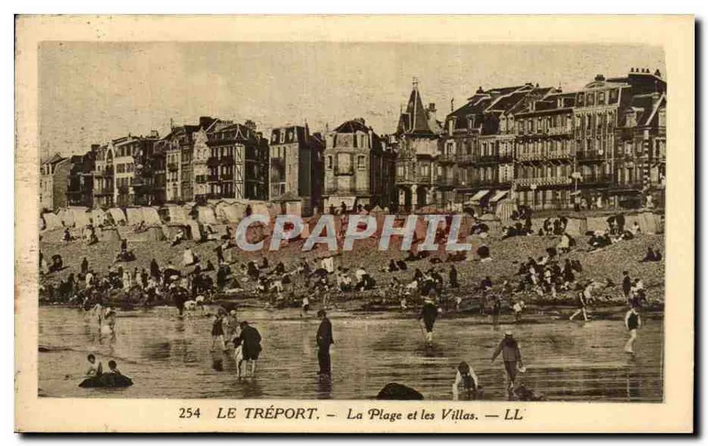 Le Tréport — A Praia e as Villas — LL - Frente