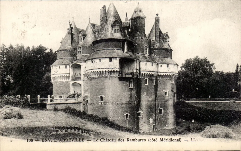 O Castelo das Rambures (lado Meridional) — Env. de Abbeville — LL - Frente