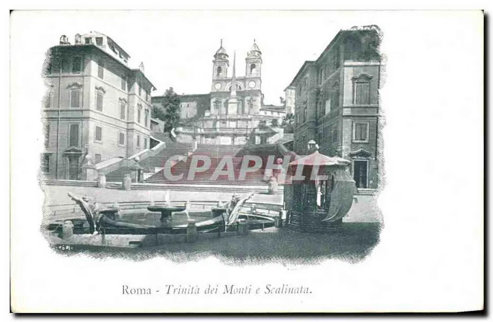 Roma - Trinità dei Monti e Scalinata - Frente