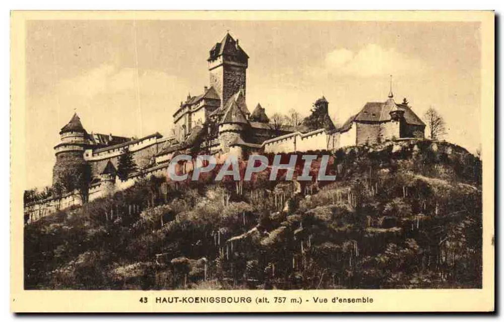 Haut-Koenigsbourg (alt. 757 m.) — Vista geral — Edição Especial do Castelo - Frente
