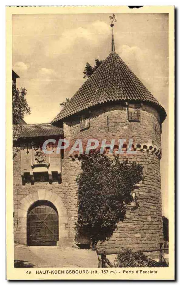 Haut-Koenigsbourg (alt. 757 m.) — Porta de Enceinte — Edição especial do Castelo - Frente