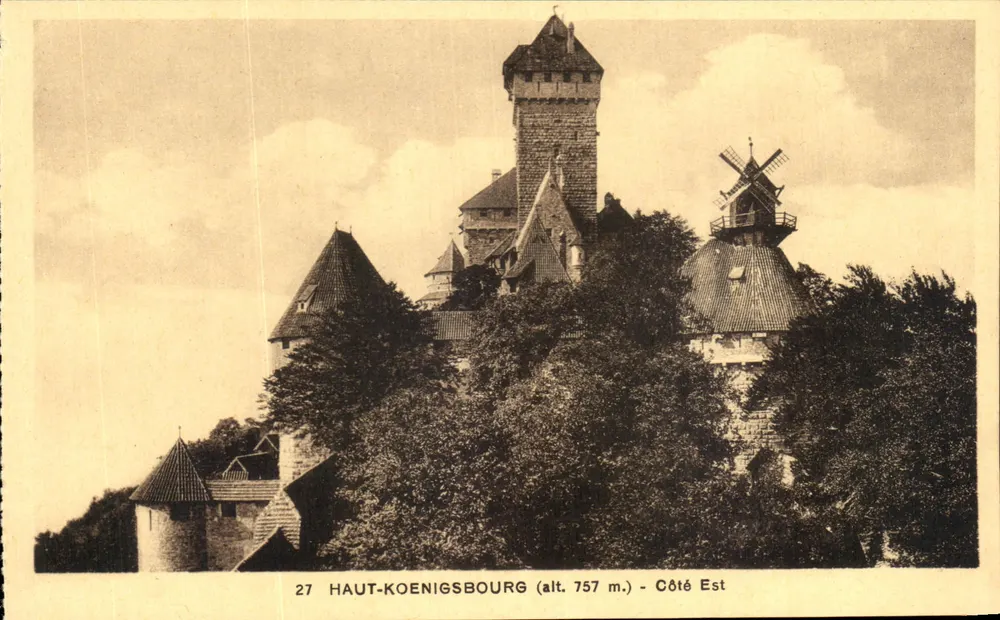 Hoger Koenigsbourg (alt. 757 m.) — Oostzijde — Speciale uitgave van het Kasteel - Voorkant