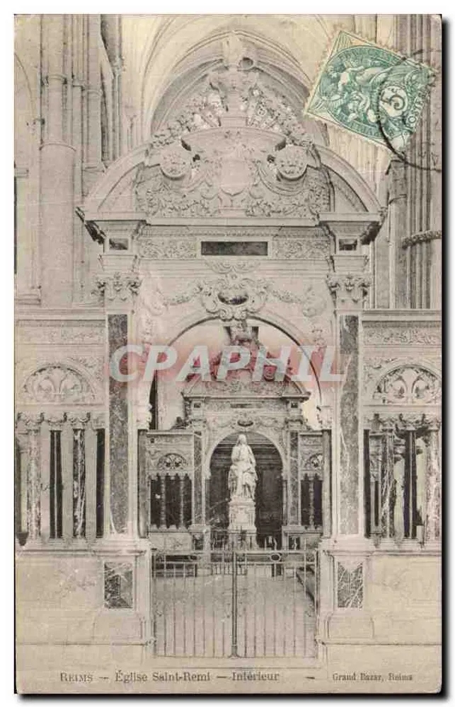 Reims — Igreja de São Remi — Interior — Grand Bazar, Reims - Frente