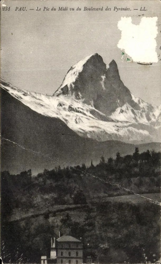 Pau — Le Pic du Midi vu du Boulevard des Pyrénées — LL. n° 231 - Vorderseite