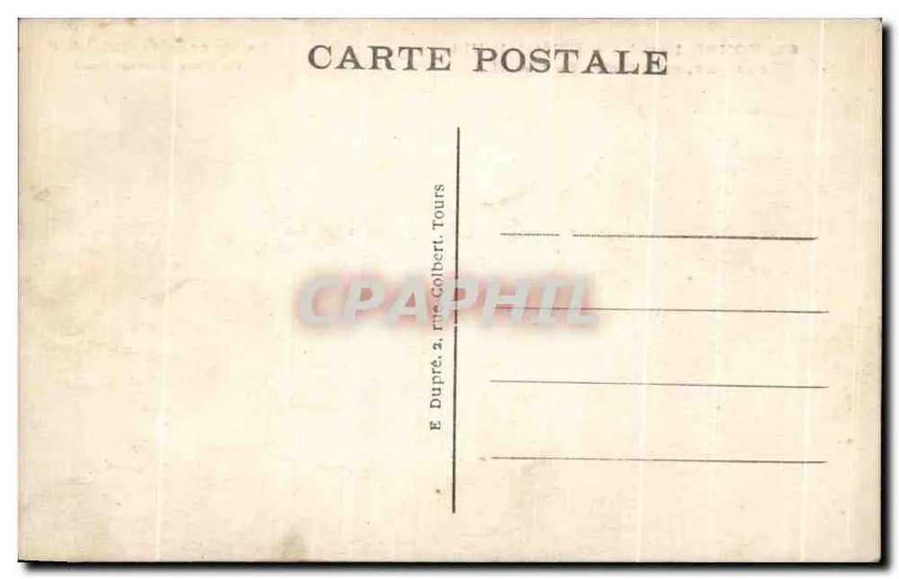 Tours (Loire-et-Loire) — Das Rathaus (Südseite) — A.P. (Verlag) - Rückseite