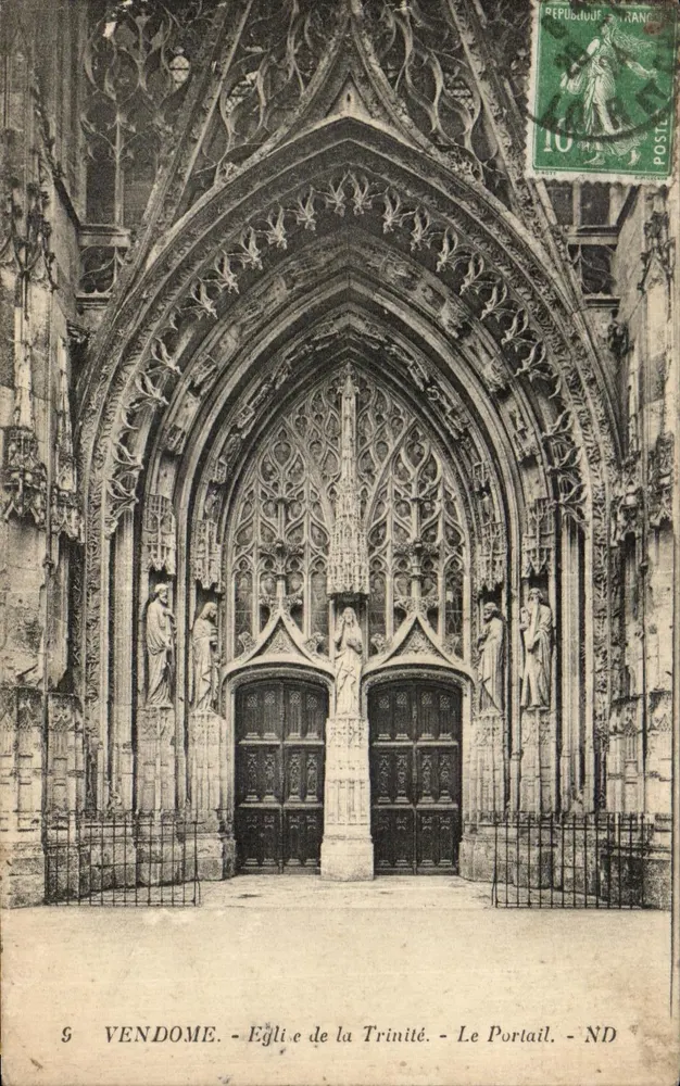 Vendôme — Kirche der Dreifaltigkeit — Der Portal - Vorderseite