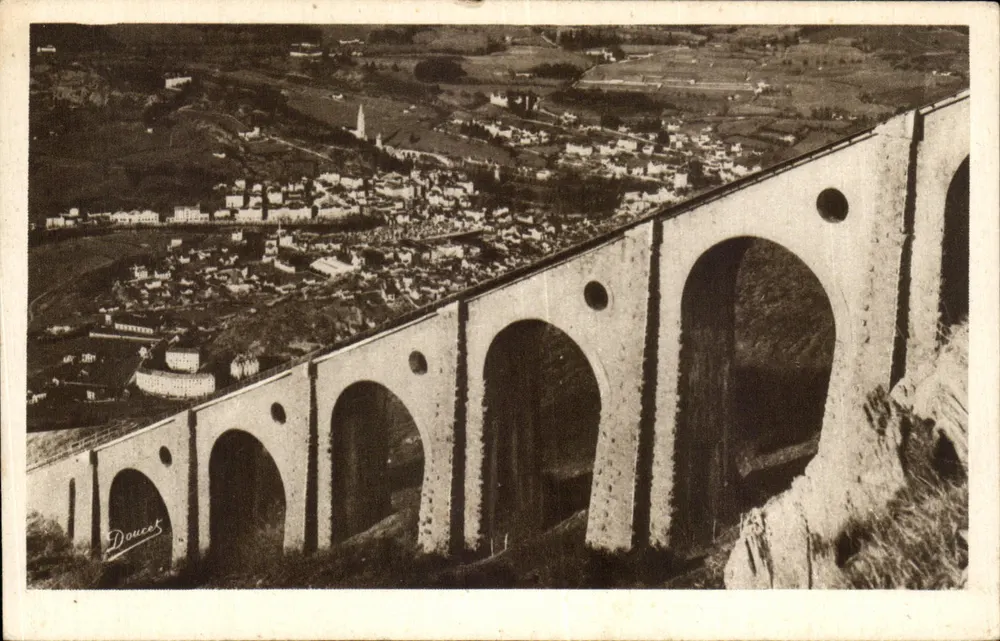Viadukt des Funiculars des Pic du Jer — Lourdes — Ausgabe P. D. - Vorderseite