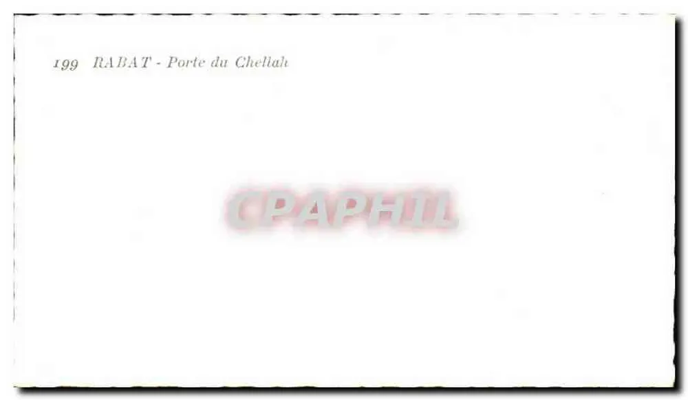 Rabat — Porta do Chellah — n°199 - Verso