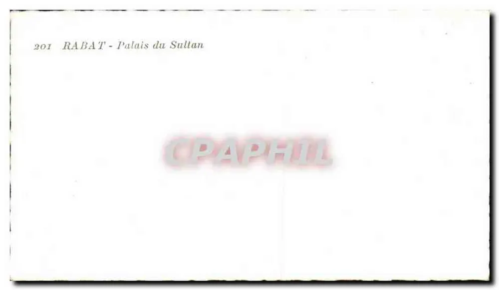 Rabat — Palácio do Sultão — 20 - Verso