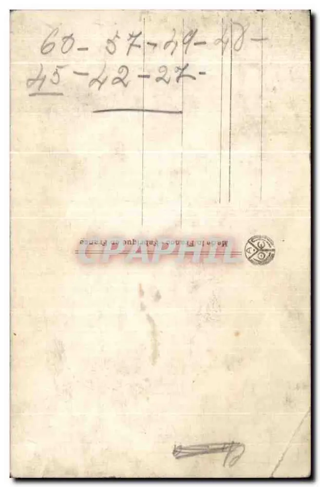 Palast von Versailles — Grand Trianon — Cour d'Honneur — Verleger J.P. Paris, Nr. 61 - Rückseite
