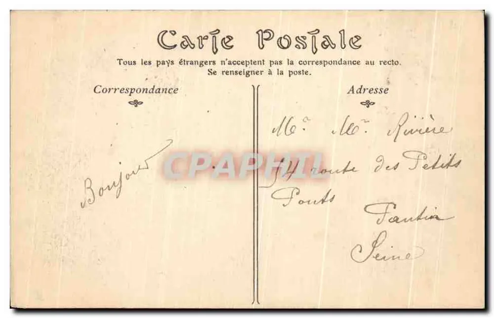 Le Havre — Die Mole an einem stürmischen Tag — Verlag unbekannt - Rückseite