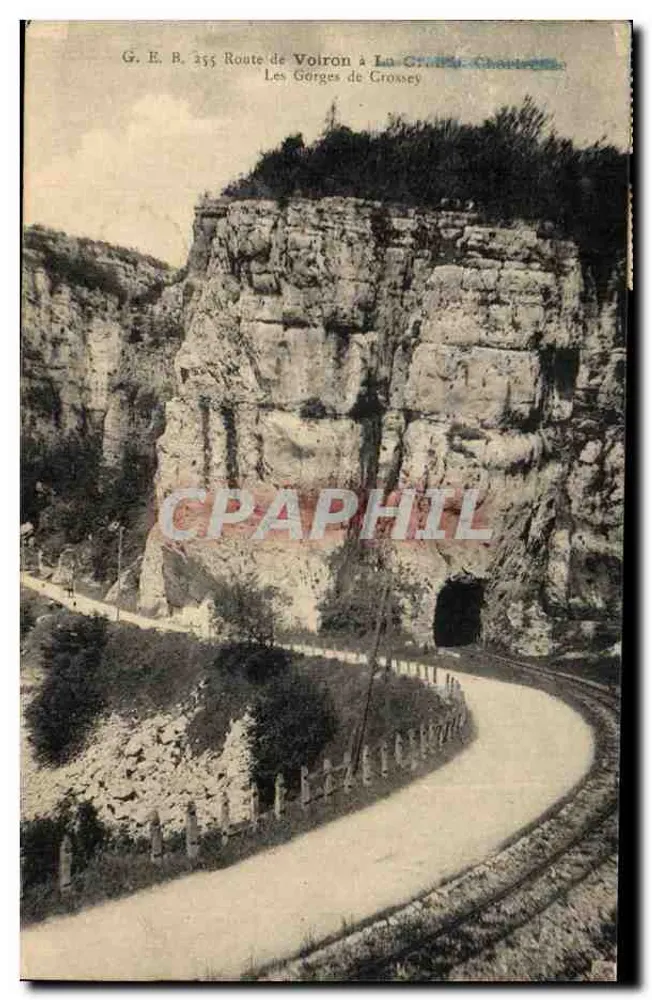 Die Gorges de Crossey — Straße von Voiron nach La Croix-St-Chaumont — G.E.B. 255 - Vorderseite