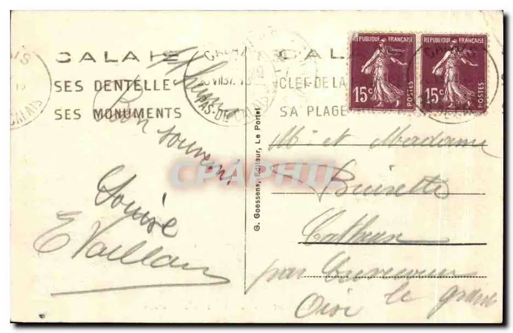 Le Portel — La plage à l'heure du bain — G. G. 50 - Rückseite