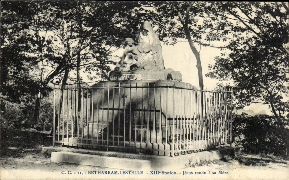 BETHARRAM-LESTELLE - XIII. Stacja - Jezus oddany Matce - Awers