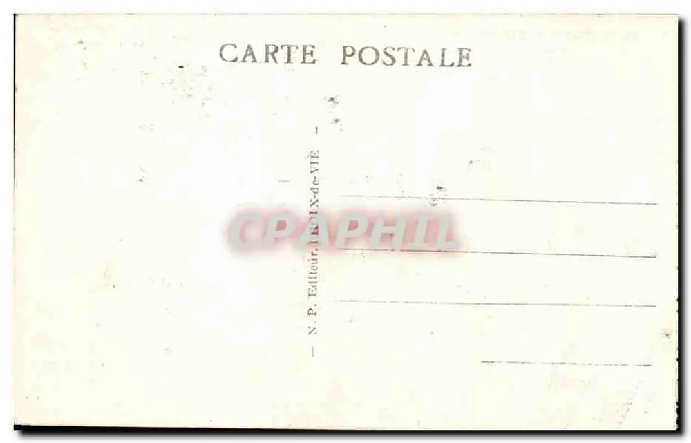 Von CROIX-de-VIE nach SION (Vendée) — Ein merkwürdiger Felsen Le Dromadaire — N.P. Verlag, CROIX-de-VIE - Rückseite