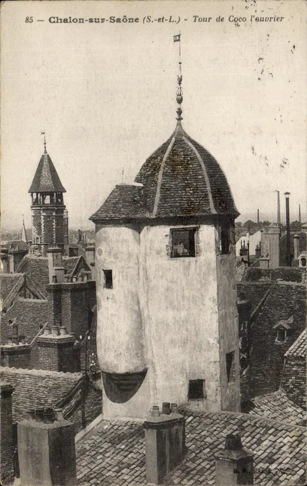 Chalon-sur-Saône (S.-et-L.) — Wieża Coco Robotnika — wydawca anonimowy, nr 85 - Awers