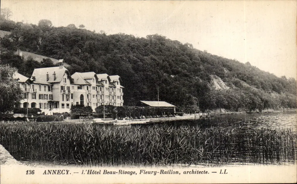 Annecy — O Hotel Beau-Rivage, Fleury-Raillon, arquiteto — LL - Frente