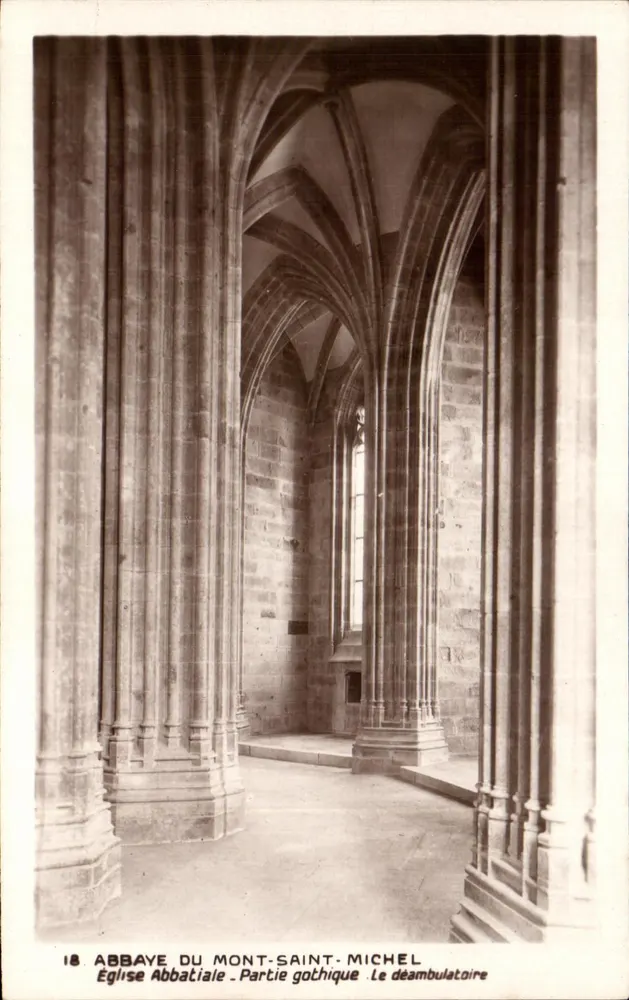 Abbaye du Mont-Saint-Michel — Abbatialkirche. Gotische Teil. Der Ambulatorium — Éditions Manuportes - Vorderseite