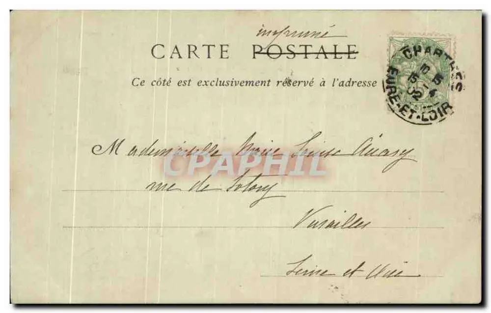 Chartres — Lado Norte da Catedral — ND Phot - Verso