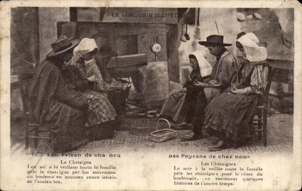 Die Bauern aus unserem Land — Die Kastanien — Éditions F. MILLET, Limoges - Vorderseite