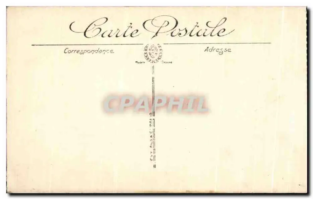 Grasse — Ansicht durch die Palmen des Grand Hotels — Li - Rückseite
