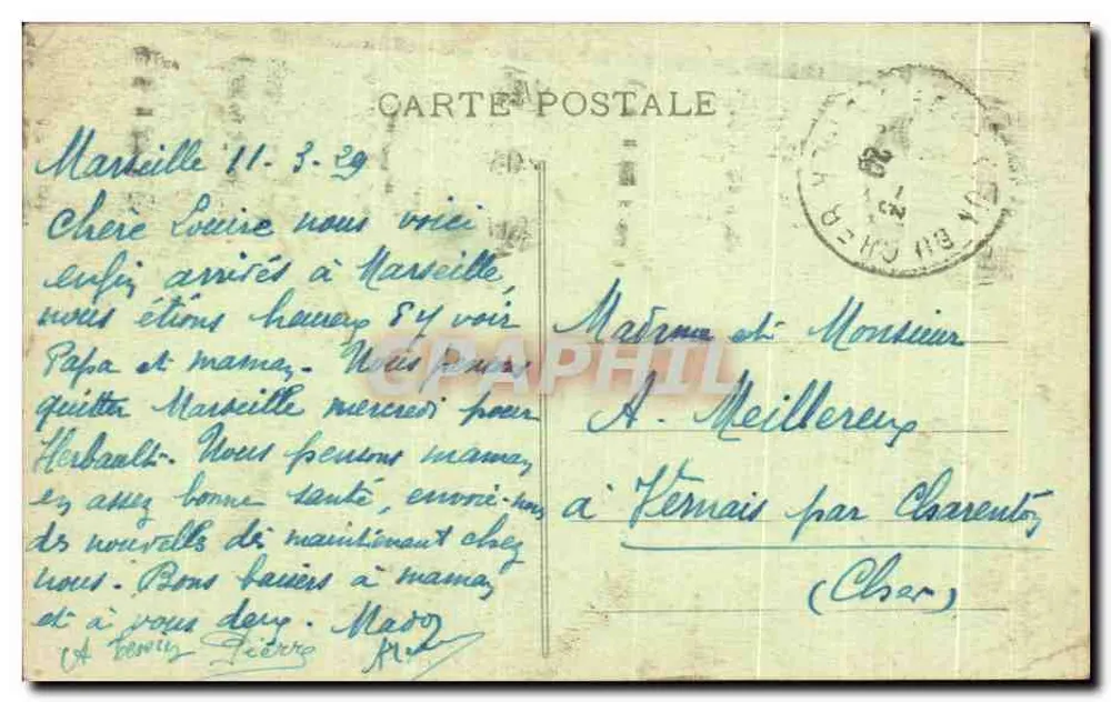 Marseille — Basílica e a igreja de Nossa Senhora da Guarda — Edição especial do Editor da Basílica - Verso