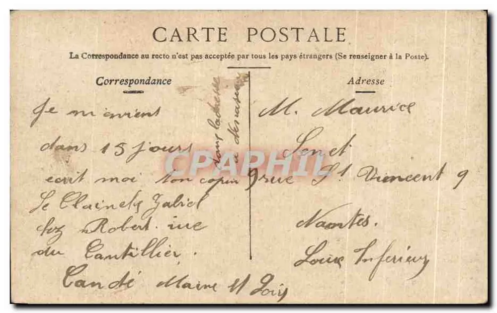 Marseille - Fort Saint Jean - Vieux Port — Verlag A. C. A. Paris, Seriennummer nicht sichtbar - Rückseite