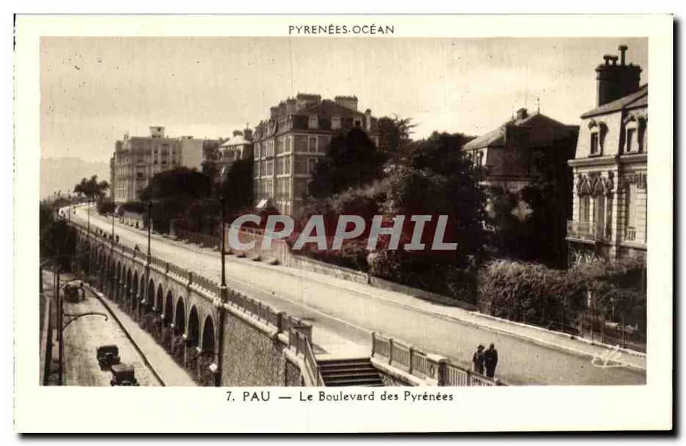 Pau — O Boulevard dos Pirineus — Edição Pirineus-Oceano - Frente