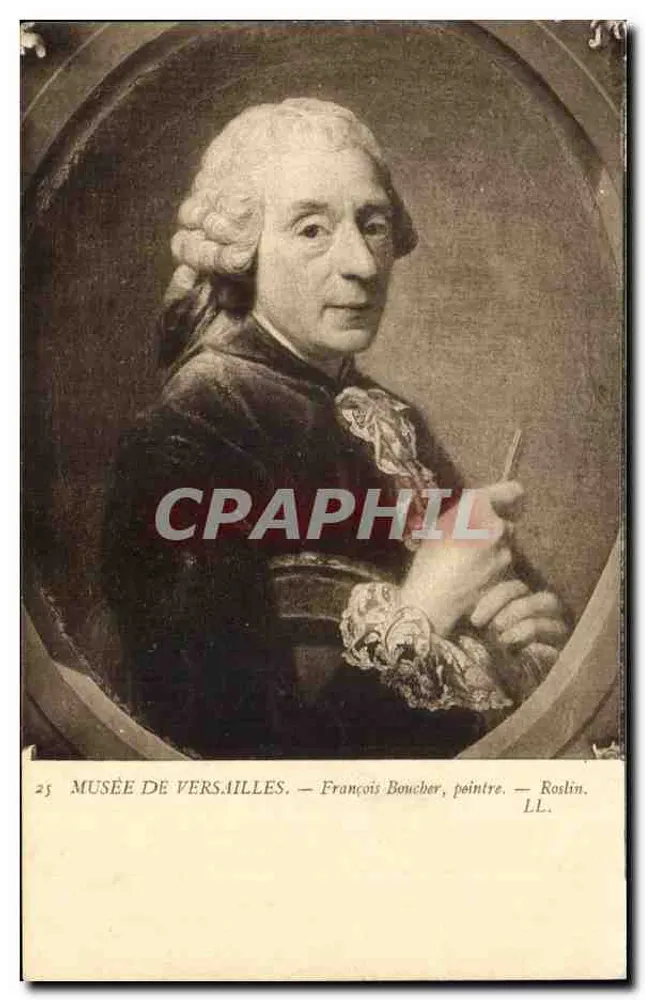 Museu de Versalhes — François Boucher, pintor — Roslin. LL. — n°25 - Frente