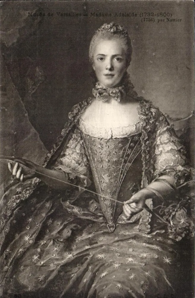 Madame Adélaïde — Retrato por Nattier — Museus de Versailles - Frente