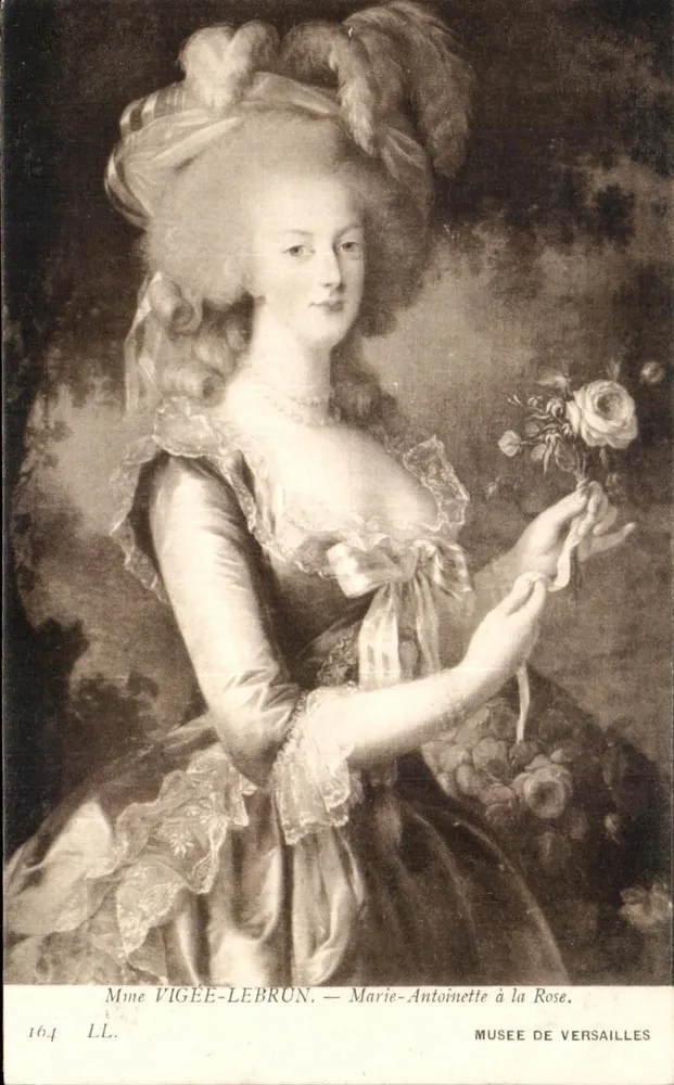 Marie-Antoinette mit Rose — Madame Vigée-Lebrun — Musée de Versailles - Vorderseite